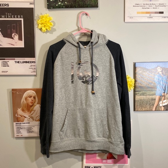 2 shades of grey Tentree hoodie with center design. Size - M :) - Picture 1 of 7